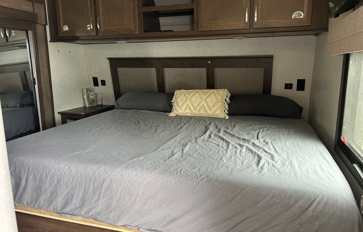 master bedroom with king size bed