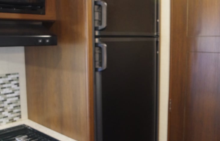 Generously sized refrigerator and freezer