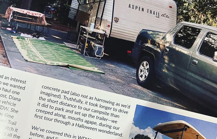 This trailer was featured in WDW magazine. It is Lilo and Stitch theme.