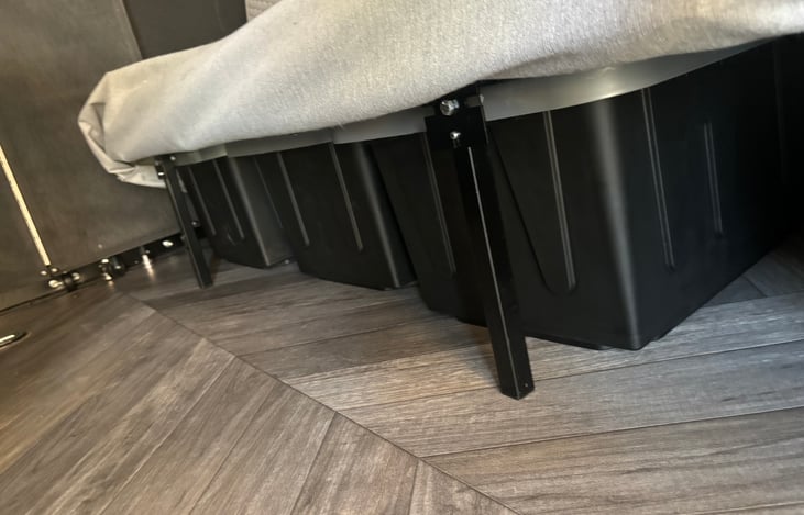 Storage under both sofa sleepers