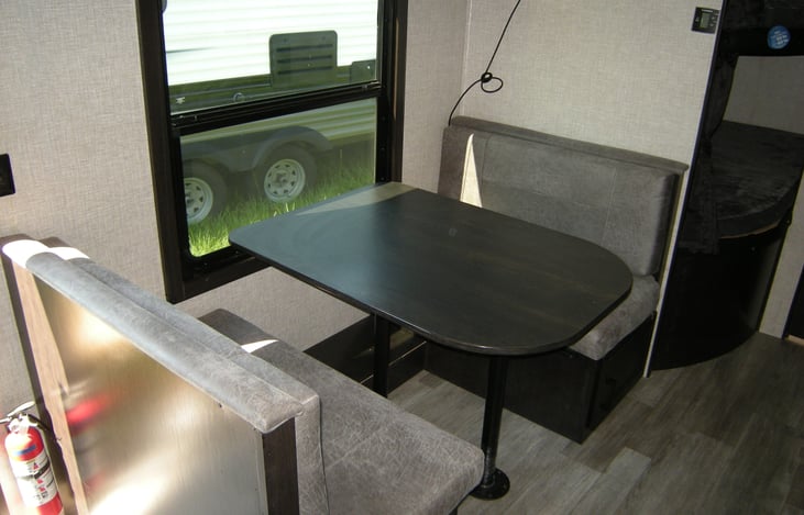 Large windows, a rare find in a camper