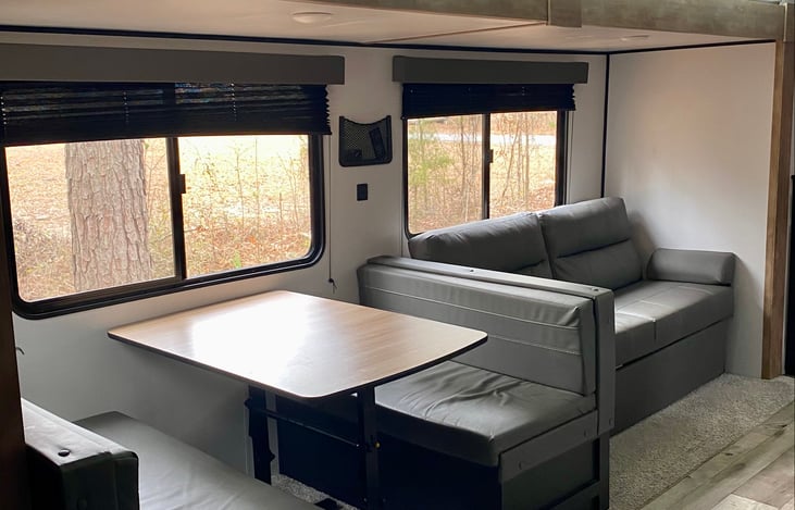 Dining and living area