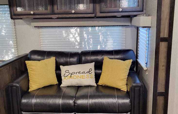 Couch folds out to a full size bed