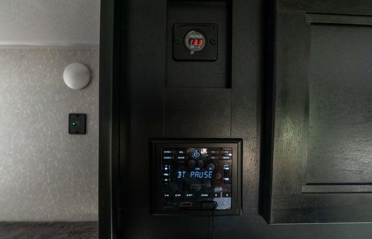 Connect your device to the Bluetooth stereo system and listen to tunes inside and outside