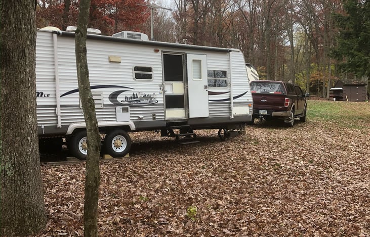 We arrive at our campsite