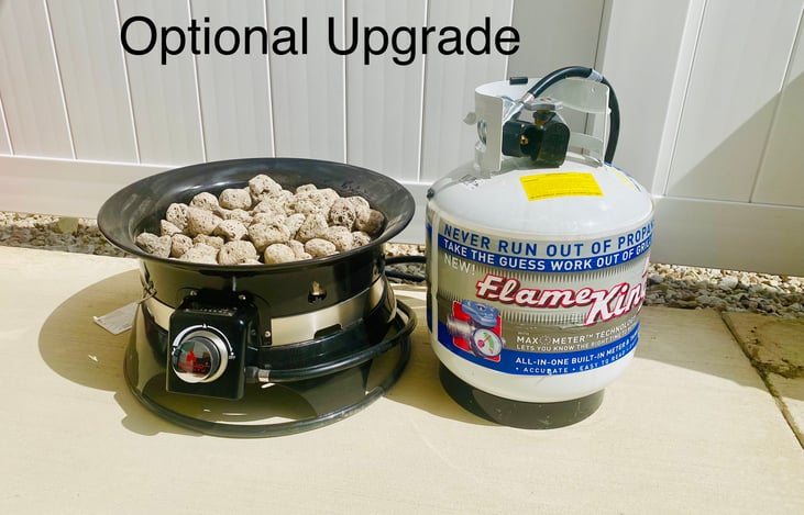 Optional Upgrades: 
Fire Pit and Propane Tank