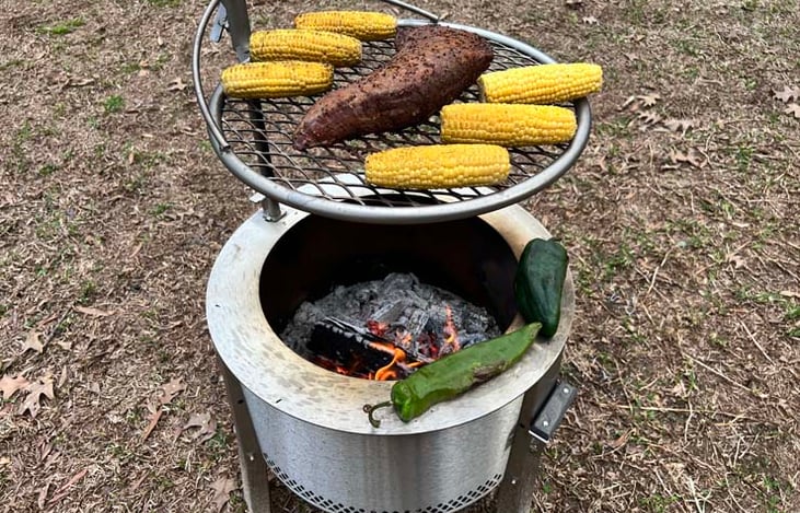 Why not have the whole camping experience and cook some of your meals over a fire! Ask about renting this to enhance your camping experience