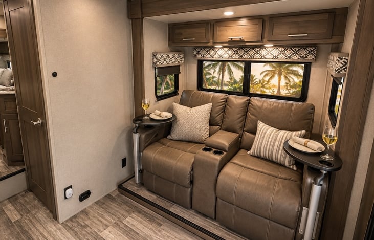Reclining massage chairs with or without removable tables