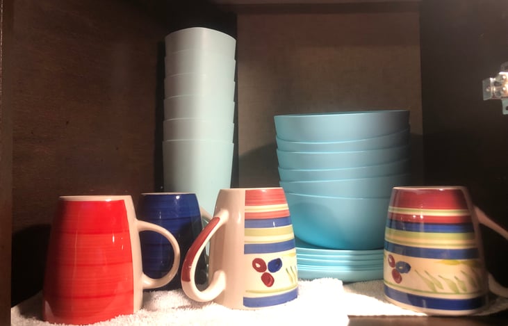 Dishes/cups included with rental