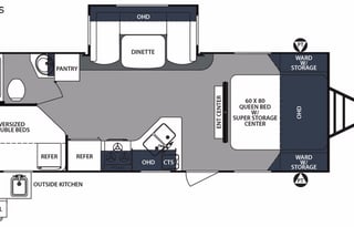 2017 Surveyor 245 BHS   Delivery available. Generator available.