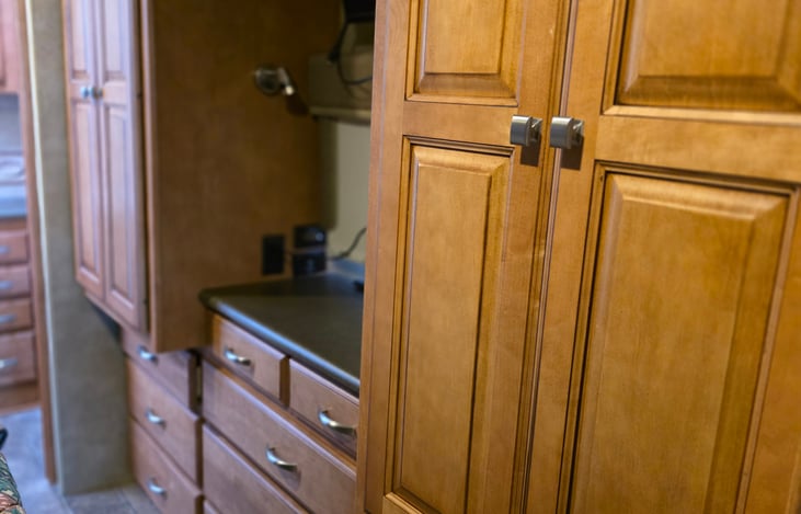 Lots of drawers and two separate closets