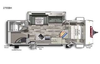 2022 Dutchmen RV Coleman Light 2755BH