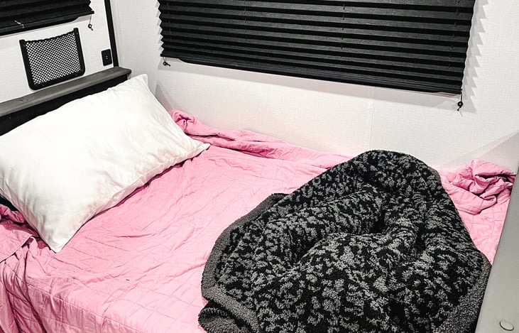 Dining table turned into a bed