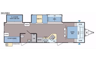 2018 Dutchmen RV Coleman Light 3015BH