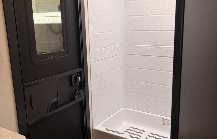 Bathroom entry door