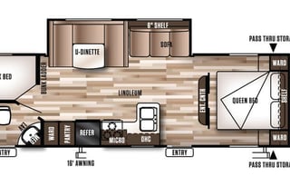 2016 Forest River RV Wildwood X-Lite 263BHXL