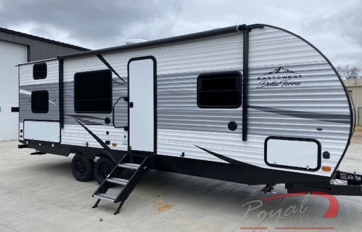 Look at the nice big awning system  it has a cool strip light installed underneath