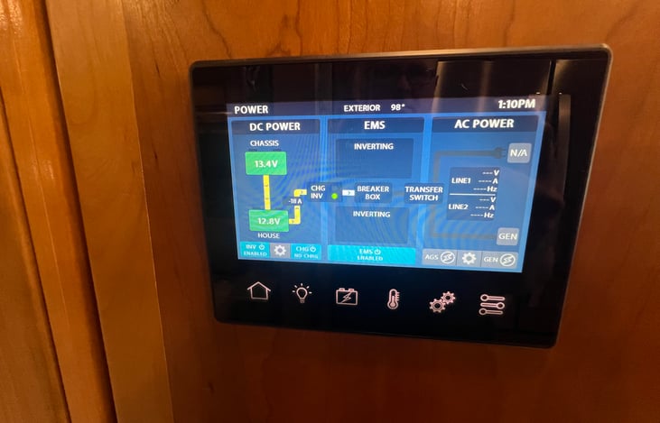 Main touch screen electrical interface