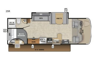 Great RV incl outside kitchen large inside TV