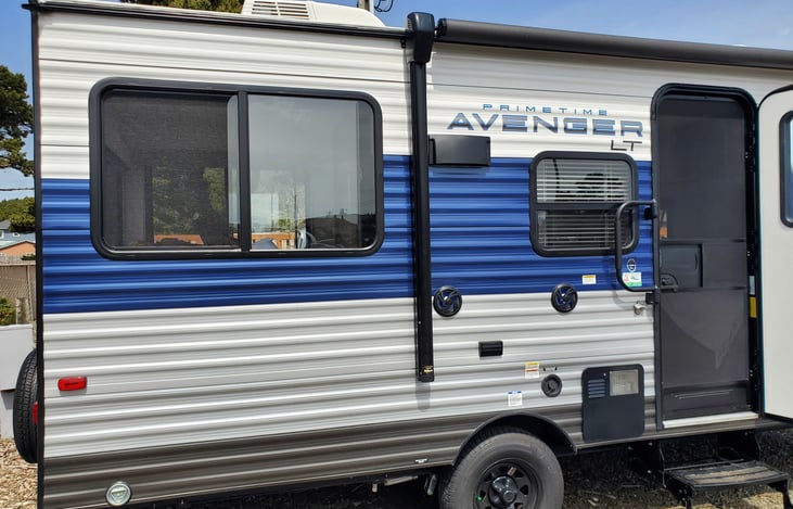 "Living" side with awning