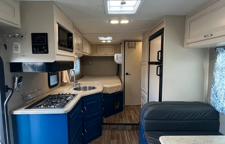 Renovated comfortable space with RV queen bed