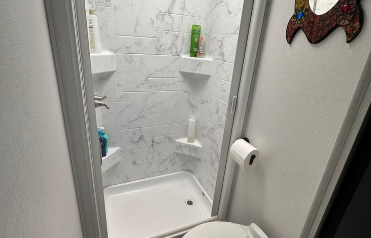 Take a hot shower anywhere!