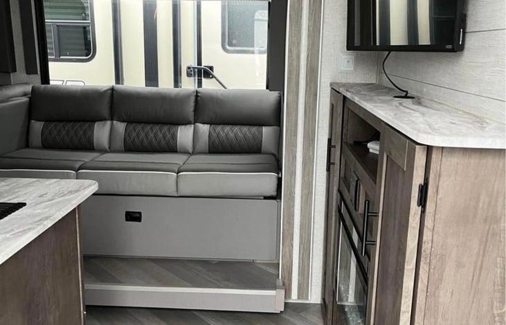 Walking in the main entrance