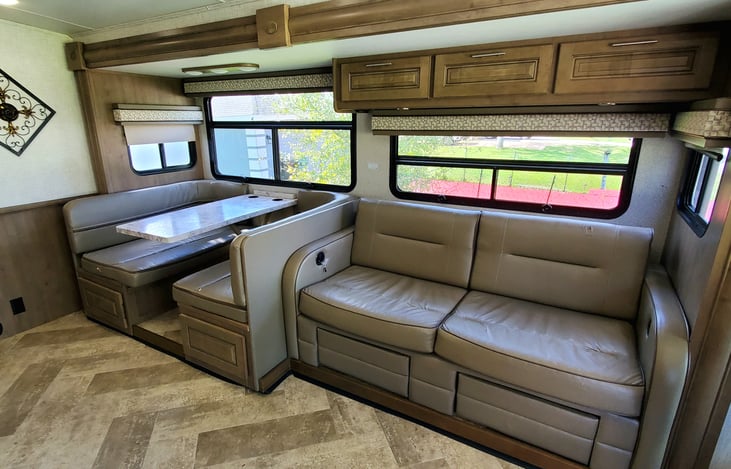 Dining Table and Pull Out Couch. Both convert to beds.