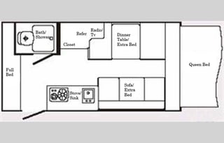 Retro Vintage Hybrid Trailer +Extras Delivery Only