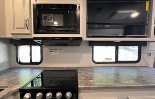 King Bed with Solar Travel Trailer