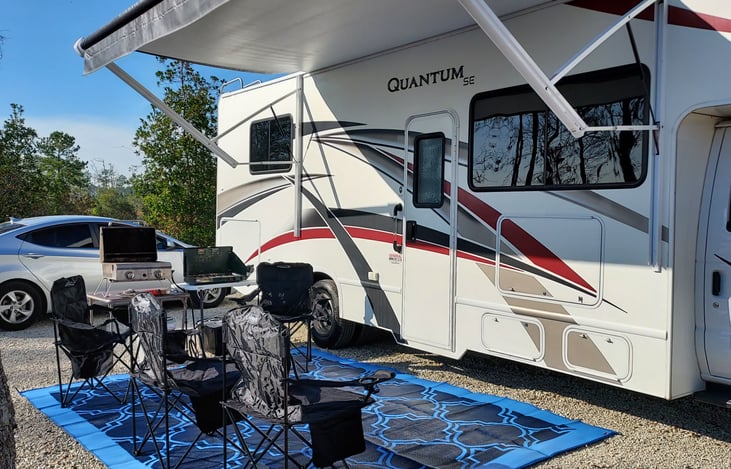 Outdoor grill ,griddle, and stove.
