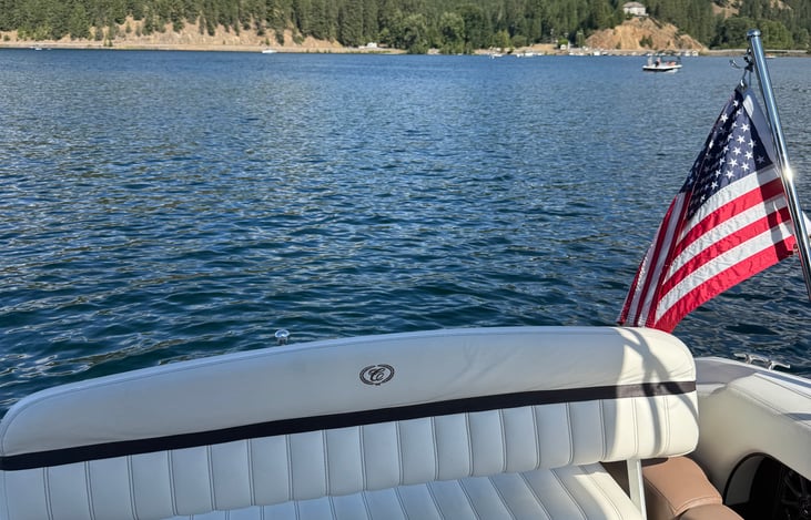 Enjoy a beautiful cruise on Lake CdA aboard ‘Matana’ 
Charcuterie, Wine, and beautiful sites included! 
There is an extra charge; inquire within