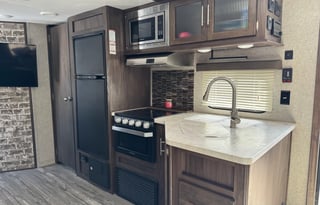 Bunk house with bonus outdoor kitchen