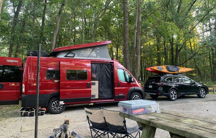Renters at Morehead, Ky Twin Knobs Campsite.