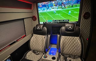 Luxury Mercedes-Benz Sprinter Party Bus/Limo with WiFi, TVs, and Big Sound