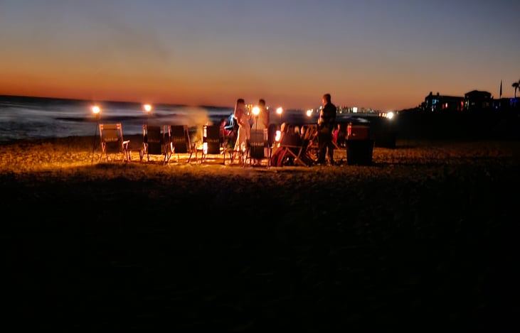 Beach bonfire 🔥