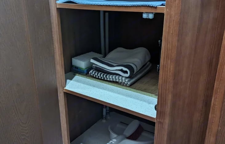 I provide dish towels and a dustpan also