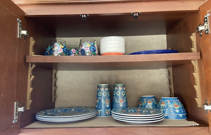 Plates, bowls, cups and glasses for 8