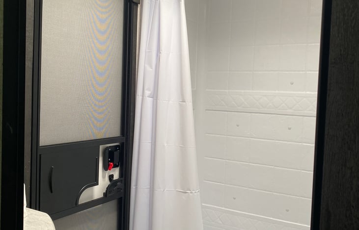 Bathroom exterior door