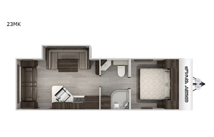 Representative floor plan provided by a trusted RVshare partner.