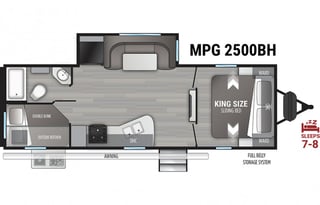 Brand New Ultra Lite 2022 Cruiser MPG 2500BH