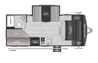 The Getaway Queen -Bunkhouse- Sleeps 6-8