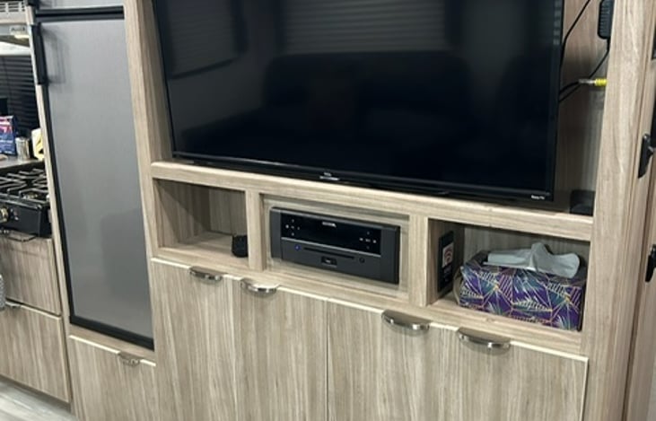 Large TV in main area