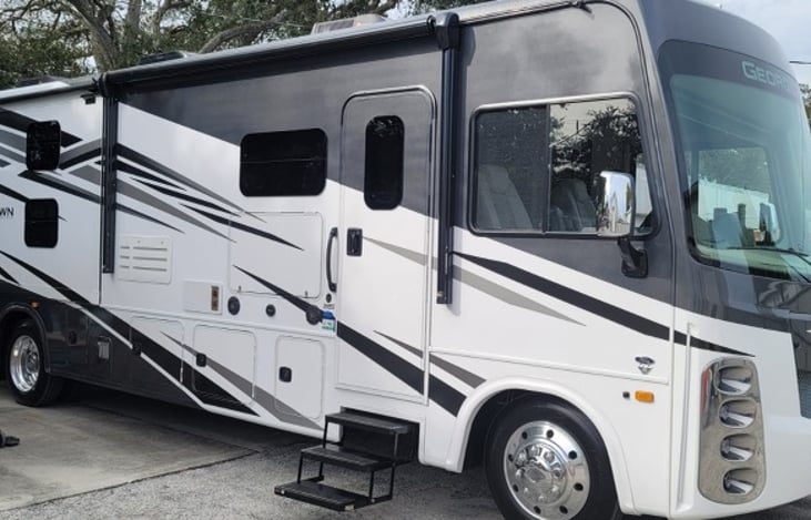 Easy entry and lighted passeneger awning…