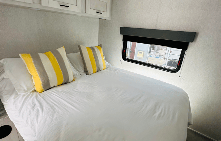 Master suite with an awesome soft and fluffy "short queen" sized bed great for 1-2 people.