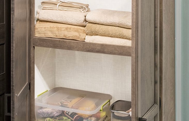 Stock photo of linen closet