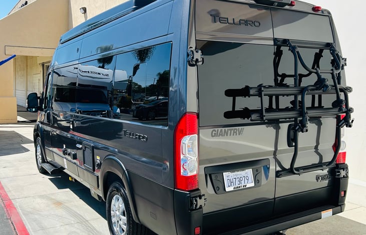 Bike rack in the back. Bring your own or rent one from us.