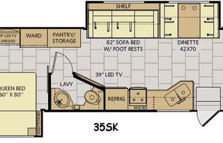 Crump's Fleetwood Storm 35SK Class A Dream