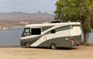 Modern and elegant Fun Bus with driver