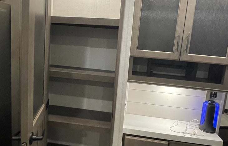 Large pantry for all your dry goods and extra supplies.